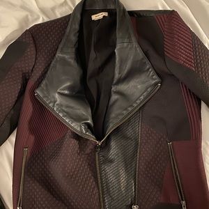 Helmet Lang Leather Moto Jacket
